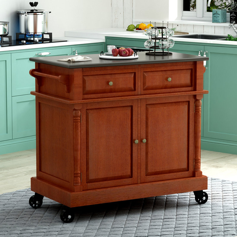Canora Grey Kitchen Island With Wheels Kitchen Island Rollers With